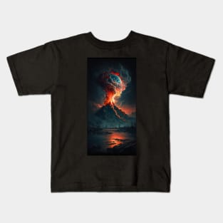 volcanic eruptions Kids T-Shirt